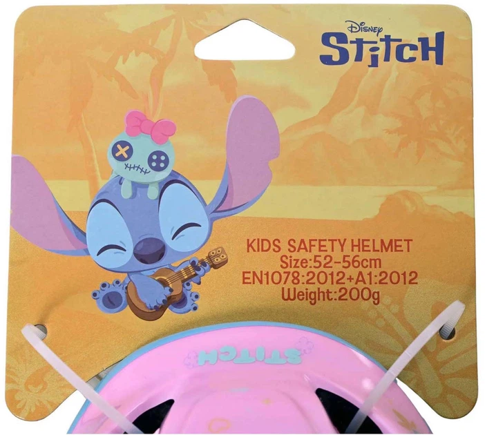 Kask rowerowy dla dzieci Volare Disney Stitch 52 - 56 cm Różowy (8715347010392) - obraz 6