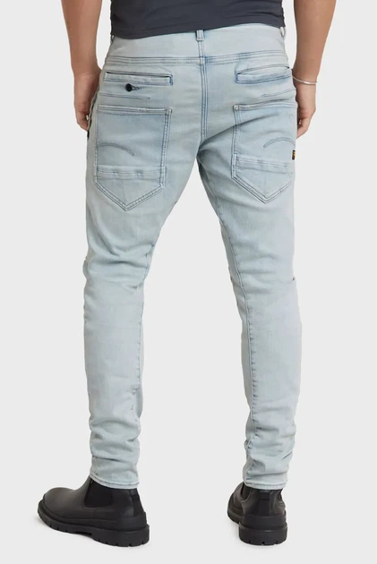 Чоловічі блакитні джинси D-Staq 3D Slim G-Star RAW 32-32 D05385,D634 - изображение 3