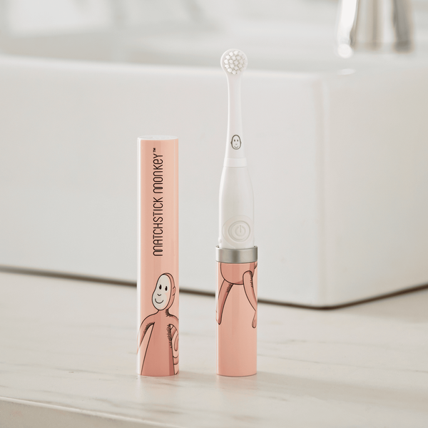Elektryczna szczoteczka do zębów dla dzieci Matchstick Monkey Dusty Pink (MM-TB-BST-M-010) - obraz 2