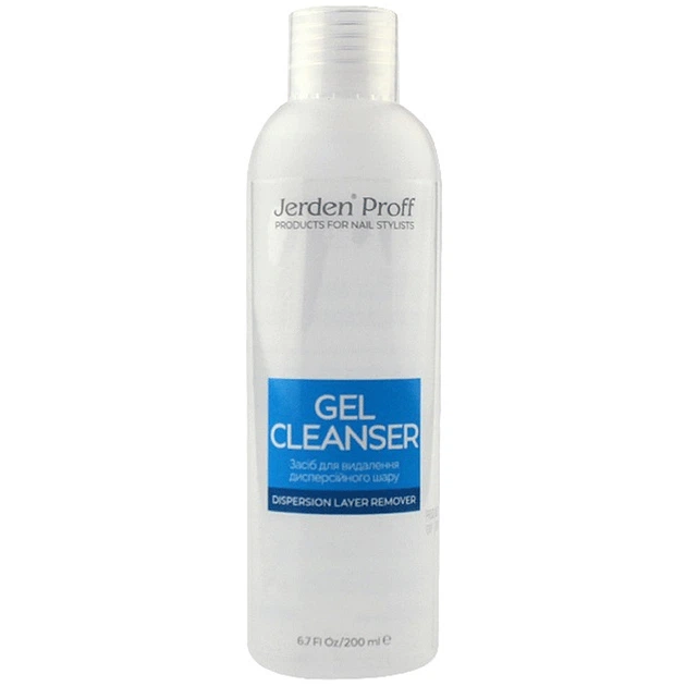 Засіб для видалення липкої кулі Jerden Proff Gel Cleanser 200 мл - Фото 1 Засіб для видалення липкої кулі Jerden Proff Gel Cleanser 200 мл - зображення 1