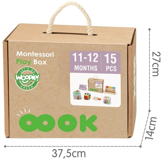 Розвиваючий набір Woopie Green Сенсорна коробка Монтессорі 5в1 (5906280658175) - зображення 3