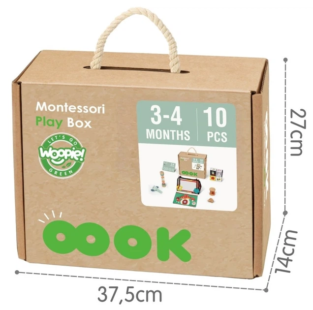 Розвиваючий набір Woopie Green Сенсорна коробка XXL Монтессорі 6в1 (5906280658199) - зображення 3