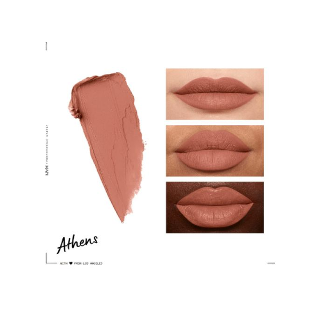 Рідка помада з матовим фінішем Nyx Soft Matte Lip Cream Athens SMLC15 персиковий беж 8 мл - зображення 2