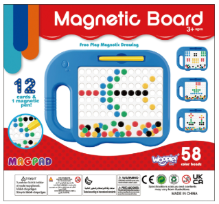 Tablica magnetyczna-mozaika Woopie Montessori MagPad Słonik 6 szt Niebieska (ZES2204326948147) - obraz 3