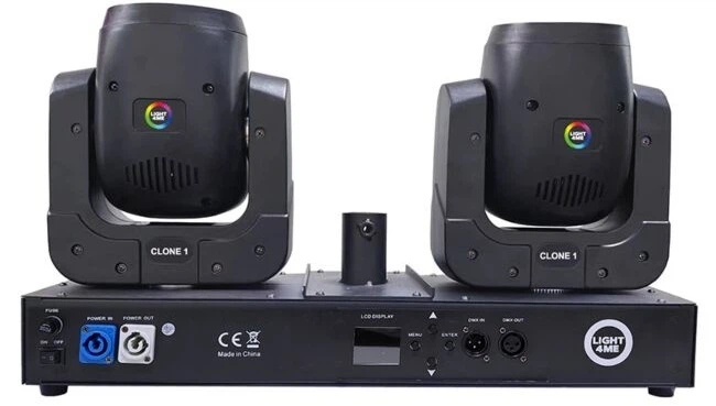 Світлодіодні голови Light4Me рухомі Clone 1 rgbw 2 шт (5908249818071) - зображення 2