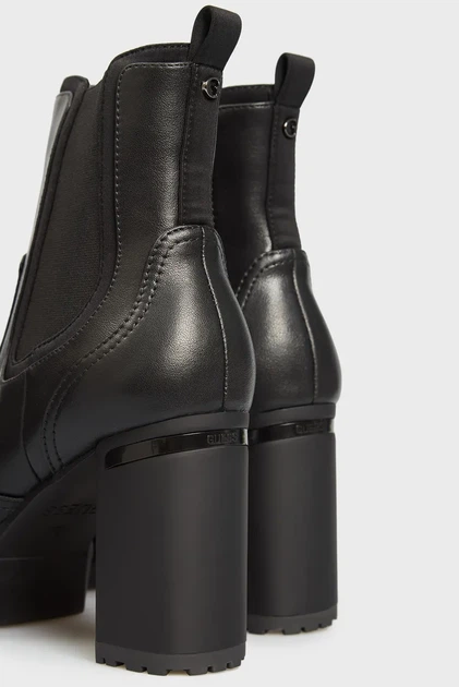 Жіночі чорні шкіряні ботильйони SABINA Guess 40 FL7SABLEA10 - изображение 2