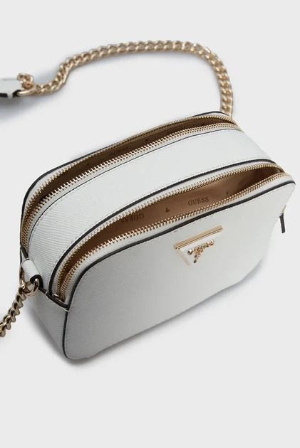 Біла сумка NOELLE CROSSBODY CAMERA Guess OS HWZG7879140 - Фото 6 Біла сумка NOELLE CROSSBODY CAMERA Guess OS HWZG7879140 - зображення 6
