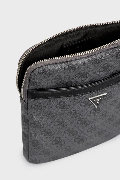 Чоловіча сіра сумка з візерунком VEZZOLA SMART Guess OS HMEVZLP2223 - изображение 6