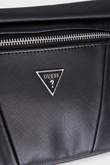 Чоловіча чорна поясна сумка CRTSA SFNO SMRT BUM MAG Guess OS - зображення 5