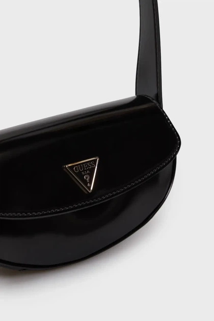 Жіноча чорна сумка ARNELA FLAP SHOULDER BAG Guess OS HWNG9496780 - Фото 2 Жіноча чорна сумка ARNELA FLAP SHOULDER BAG Guess OS HWNG9496780 - изображение 2