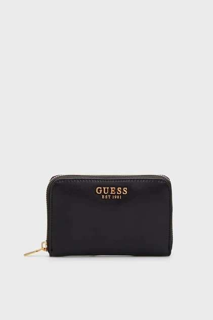Жіночий чорний гаманець LAUREL SLG MEDIUM ZIP AROUND Guess OS SWVA8500400 - Фото 1 Жіночий чорний гаманець LAUREL SLG MEDIUM ZIP AROUND Guess OS SWVA8500400 - изображение 1