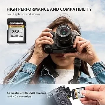Карта памяти Gigastone SDXC 256GB 4K A1 V30 до 100 МБ/с - Фото 2 Карта памяти Gigastone SDXC 256GB 4K A1 V30 до 100 МБ/с - изображение 2