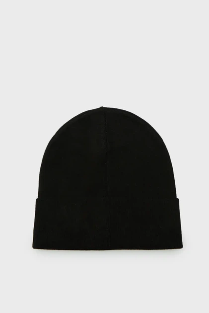 Чоловіча чорна шапка MAXI LOGO KNIT BEANIE Guess L AM5027POL01 - Фото 2 Чоловіча чорна шапка MAXI LOGO KNIT BEANIE Guess L AM5027POL01 - изображение 2