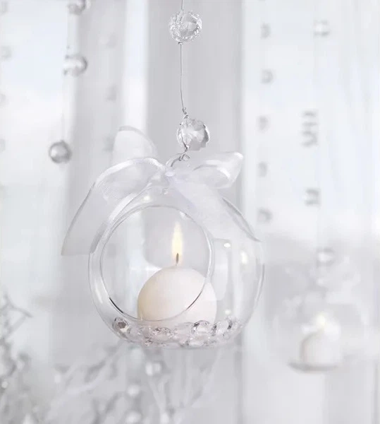 Свічники Party Deco Скляні кулі 10 см 4 шт. (5901157490469) - зображення 2