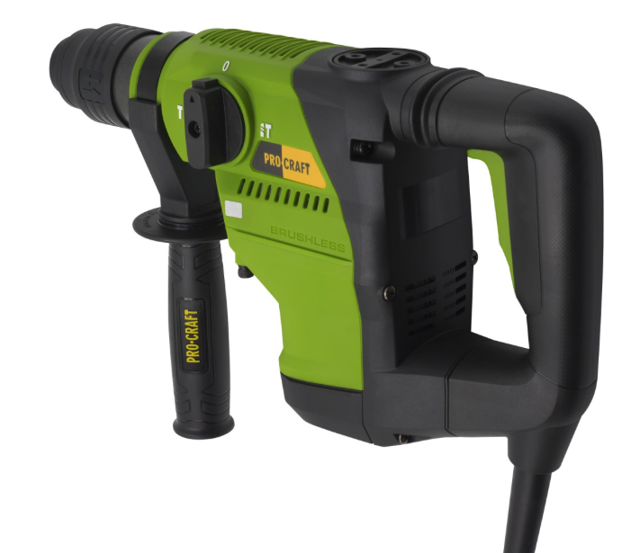 Бесщітковий перфоратор Procraft, 1260 Вт, SDS Plus, 3 режими, кейс - зображення 3