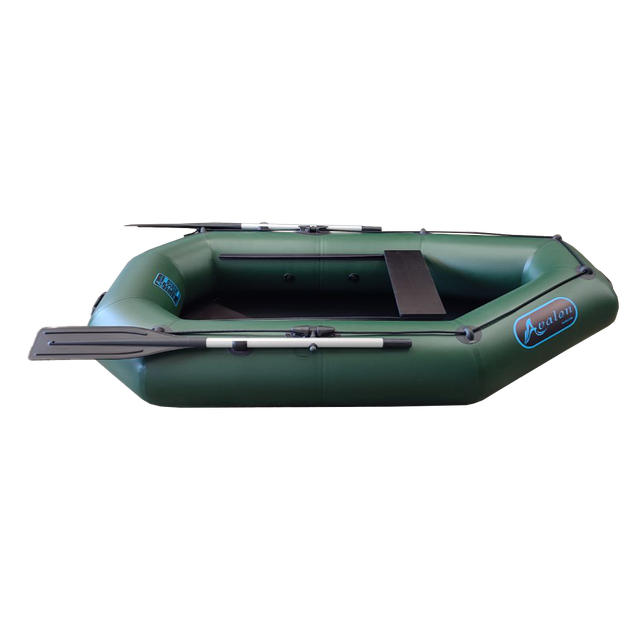 Надувная одноместная лодка ПВХ Avalon А230 / 2,3 м / 1 местный / гребной / рельсовый настил / передвижные сиденья / ⌀34 см / Зеленый - Фото 6 Надувная одноместная лодка ПВХ Avalon А230 / 2,3 м / 1 местный / гребной / рельсовый настил / передвижные сиденья / ⌀34 см / Зеленый - изображение 6
