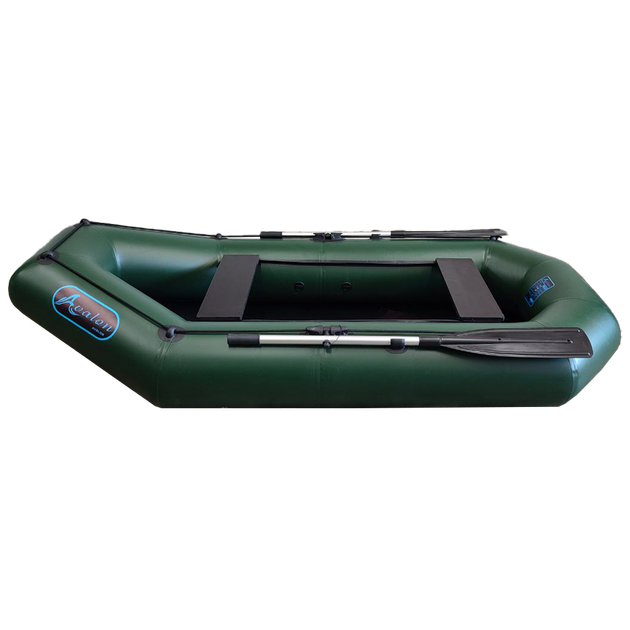 Надувная двухместная лодка ПВХ Avalon А260 / 2,6 м / 2-х местный / гребной / рельсовый настил / передвижные сиденья / ⌀36 см / Зеленый - Фото 6 Надувная двухместная лодка ПВХ Avalon А260 / 2,6 м / 2-х местный / гребной / рельсовый настил / передвижные сиденья / ⌀36 см / Зеленый - изображение 6