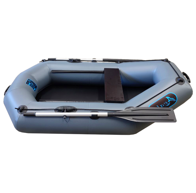 Надувная одноместная лодка ПВХ Avalon А210 / 2,1 м / 1 местный / гребной / рельсовый настил / передвижные сиденья / ⌀32 см / Серый - изображение 2