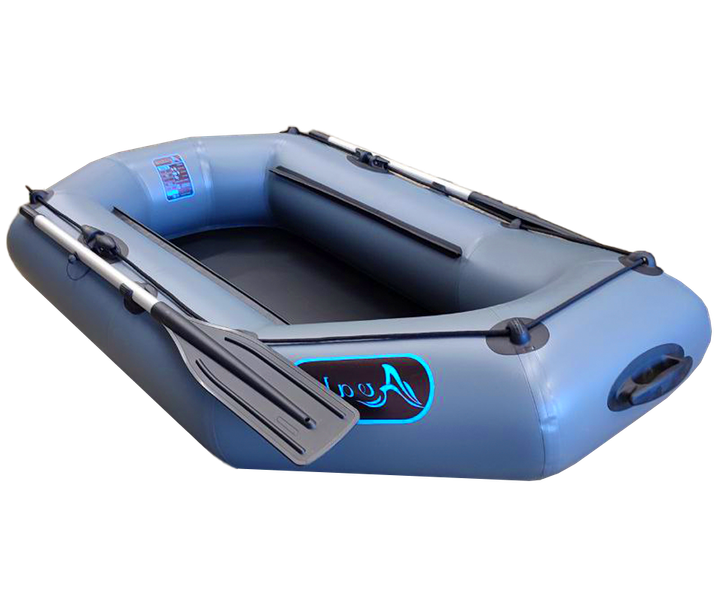 Надувная одноместная лодка ПВХ Avalon А210 / 2,1 м / 1 местный / гребной / рельсовый настил / передвижные сиденья / ⌀32 см / Серый - изображение 4