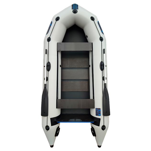 Надувний тримісний човен ПВХ Avalon АТ310 / 3,1 м / 3-х місний / моторний / рейковий настил / пересувні сидіння / ⌀40 см / Білий - зображення 6