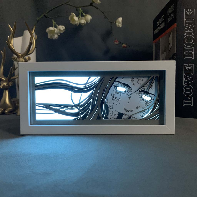Світильник багатошаровий нічник 3D з ефектом аніме Наруто Неджі Naruto Neji на пульті керування 20 см - Фото 1 Світильник багатошаровий нічник 3D з ефектом аніме Наруто Неджі Naruto Neji на пульті керування 20 см - зображення 1