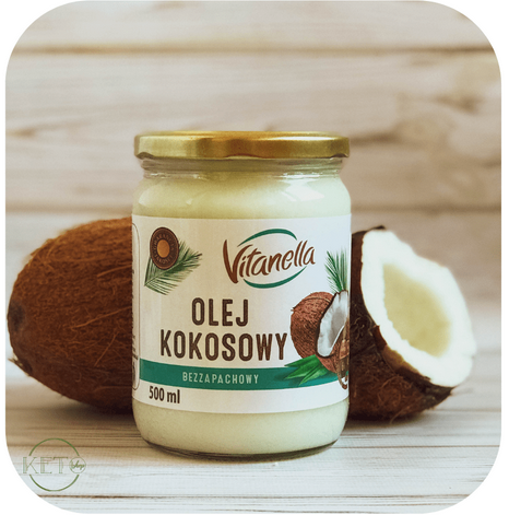 Кокосова олія харчова рафінована Vitanella 100% натуральна універсальна 500 мл - Фото 9 Кокосова олія харчова рафінована Vitanella 100% натуральна універсальна 500 мл - зображення 9