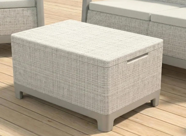 Стіл-скриня садова Keter Scandi Storage Table 264052 бежевий - Фото 5 Стіл-скриня садова Keter Scandi Storage Table 264052 бежевий - зображення 5