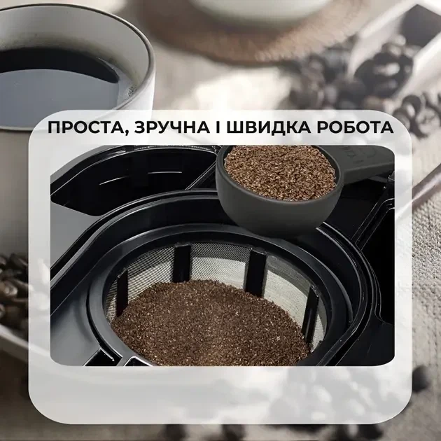 Капельная кофеварка на 1000 мл кофе и 2800 Вт BITEK BT-100 Кофемашина с постоянным фильтром - изображение 6