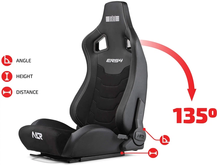 Fotel Next Level Racing ERS4 Elite Reclining PU Leather & Suede Edition NLR-E053  (9359668000701) - obraz 6
