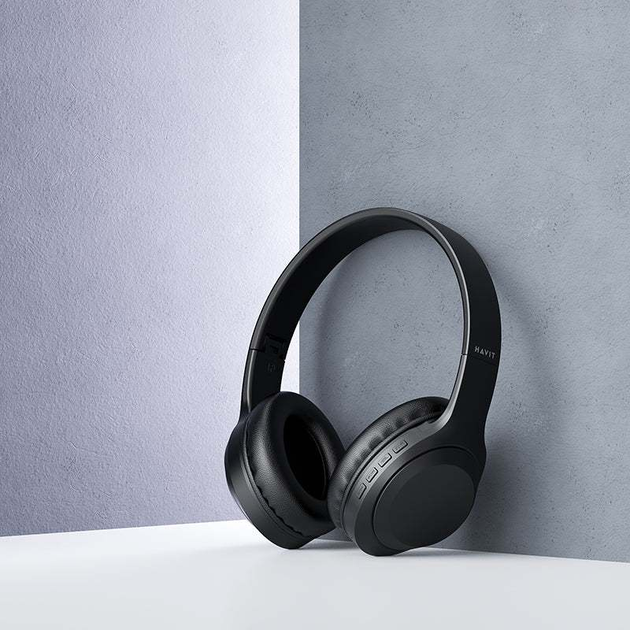 Навушники накладні бездротові HAVIT HV-H628BT Black - зображення 6