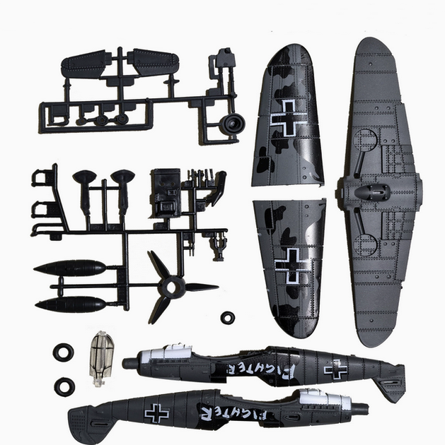 Модель самолета BF-109 German fighter 20*18CM (зеленый) - изображение 3