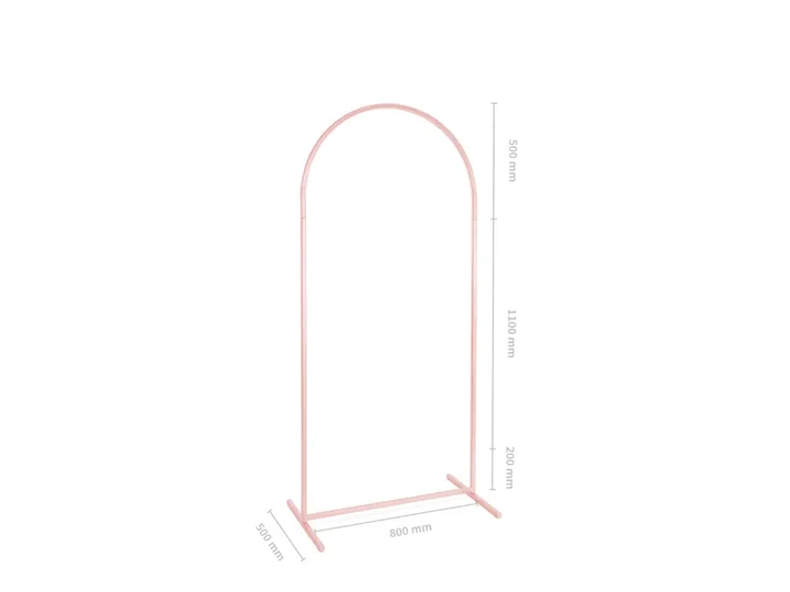 Стійка для фону PartyDeco арка 80 x 180 см Брудно-рожева SNT8-180-081BR (5904555066540) - зображення 2
