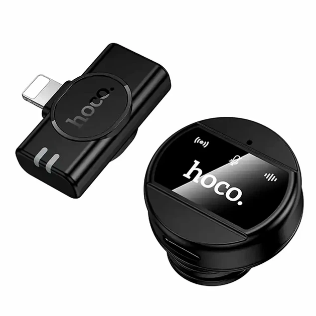 Беспроводной петличный микрофон HOCO L21 Charm всенаправленный с шумоподавлением черный 12.6 г 30×30×21 мм - Фото 1 Беспроводной петличный микрофон HOCO L21 Charm всенаправленный с шумоподавлением черный 12.6 г 30×30×21 мм - изображение 1