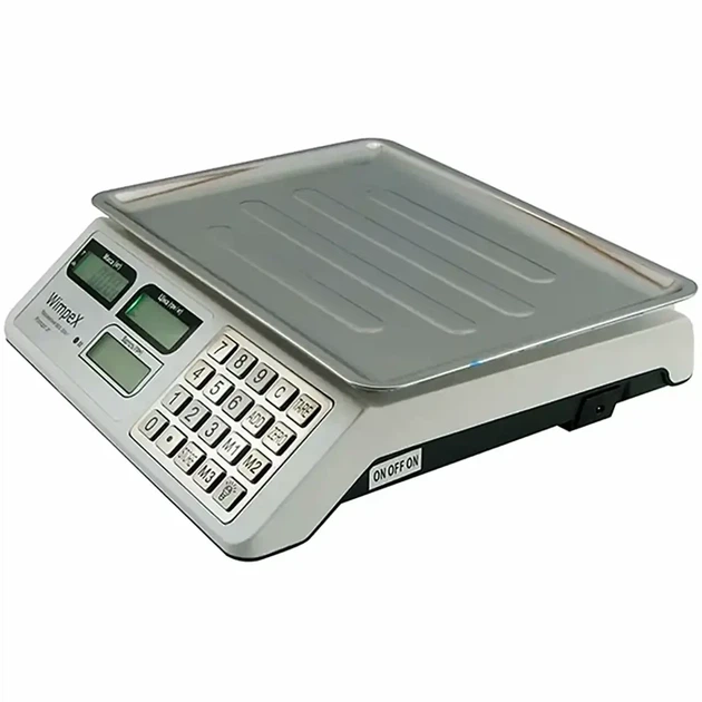 Весы торговые электронные до 50 кг с аккумулятором и платформой 25х35 см Wimpex WX-5004 - изображение 8