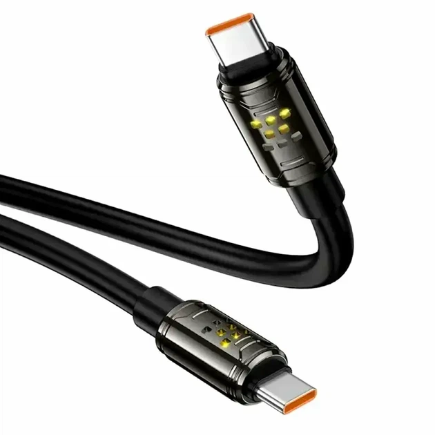 Кабель Type-C 1.2м 240Вт 5A для зарядки черный HOCO U143 - Фото 8 Кабель Type-C 1.2м 240Вт 5A для зарядки черный HOCO U143 - изображение 8