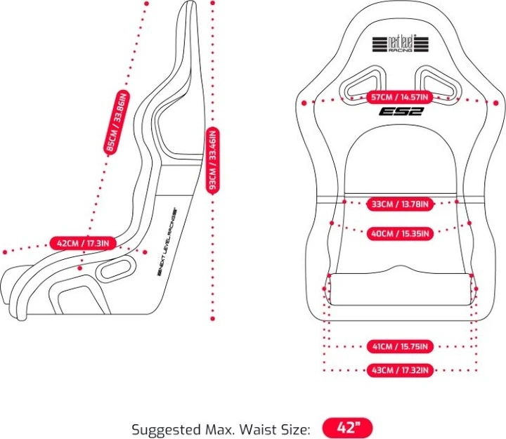 Крісло Next Level Racing ES2 Elite Sim Racing NLR-E060 (9359668000909) - зображення 8