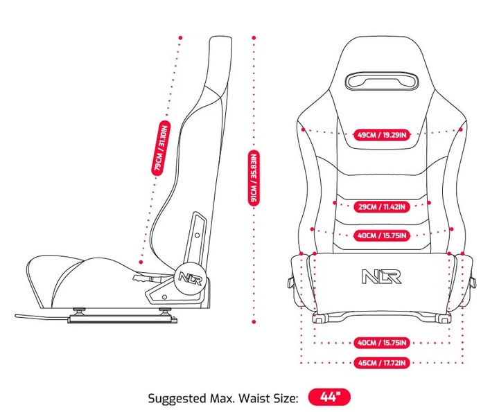 Крісло Next Level Racing ERS3 Haptic Feedback Sim Racing NLR-E066 (9359668000961) - зображення 5