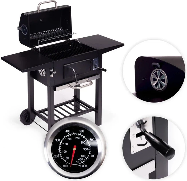 Grill węglowy ModernHome by Multistore RIL-4833 (5905817010363) - obraz 4