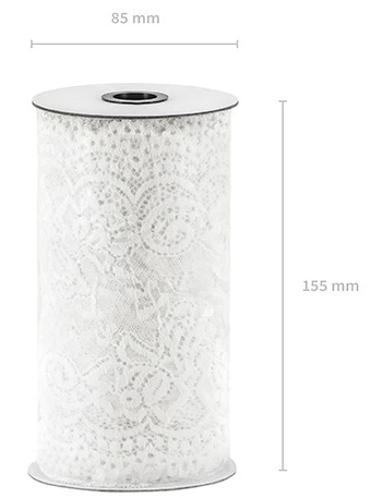 Bieżnik na stół PartyDeco koronka 9 m x 15 cm Złamana biel (5902230799752) - obraz 3