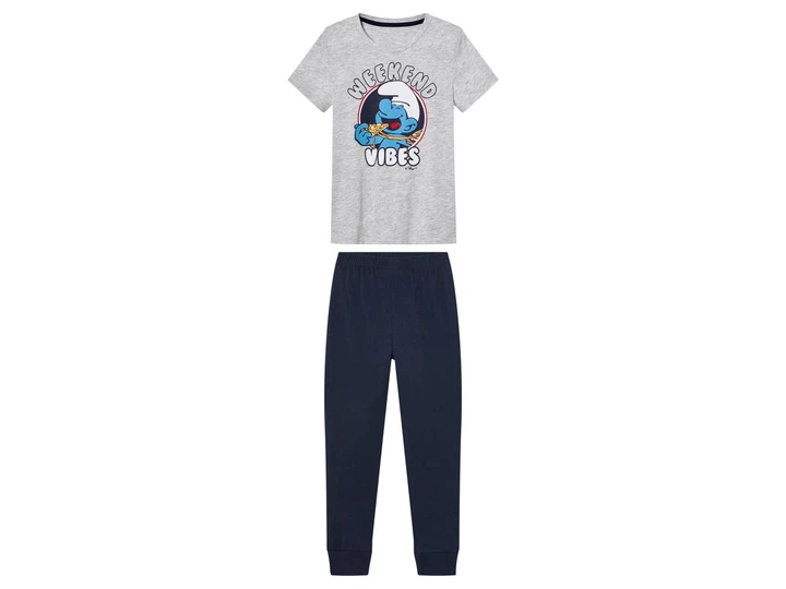 Піжама (футболка і штани) для хлопчика Disney Смурфики 476448 098-104 см (2-4 years) Різнобарвний - Фото 1 Піжама (футболка і штани) для хлопчика Disney Смурфики 476448 098-104 см (2-4 years) Різнобарвний - зображення 1