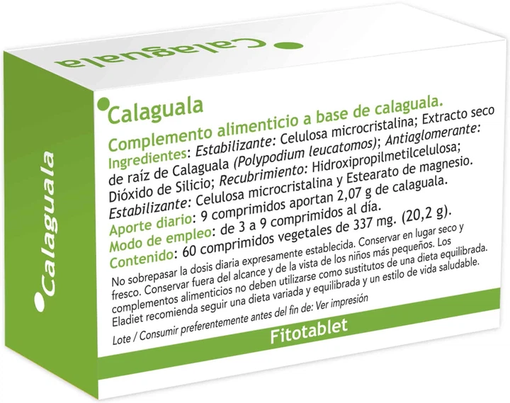 Калагуала Eladiet Calaguala Fitotablet 60 таблеток (8420101010944) - зображення 2