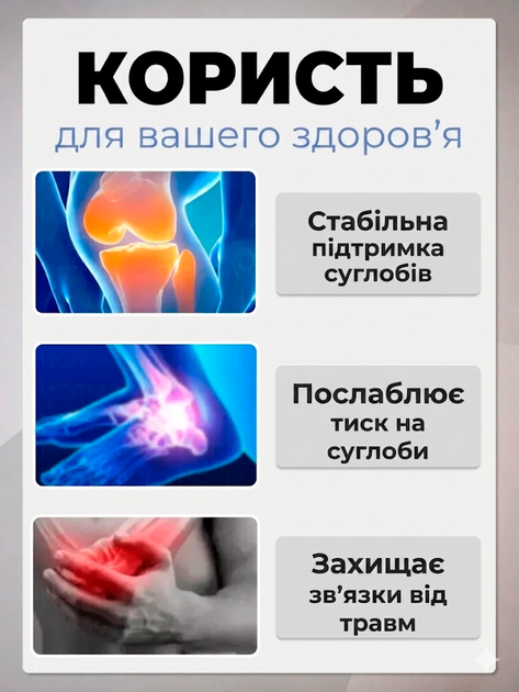 Бандаж на запястье эластичный напульсник для фиксации запястья BRS Blue - изображение 3