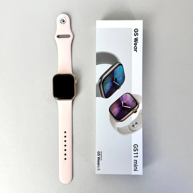 Розумний годинник Smart GS11 Mini 42mm Series 11 Gold - зображення 9
