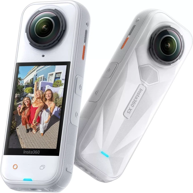 Екшн-камера Insta360 X5 Standard Bundle - Satin White Limited Edition (CINSAAHA_X532) - зображення 4