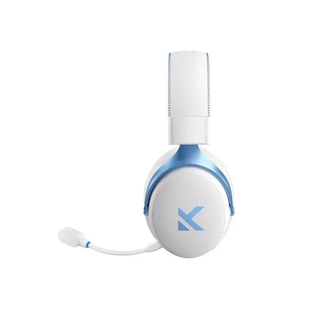 Ігрові бездротові навушники Mchose v9 pro / Три режими підключення / white-blue - Фото 4 Ігрові бездротові навушники Mchose v9 pro / Три режими підключення / white-blue - зображення 4