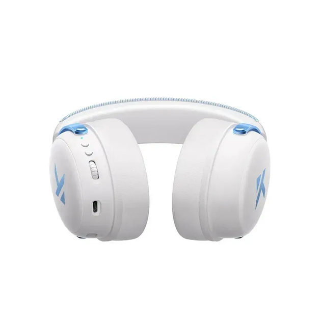 Ігрові бездротові навушники Mchose v9 pro / Три режими підключення / white-blue - Фото 5 Ігрові бездротові навушники Mchose v9 pro / Три режими підключення / white-blue - зображення 5