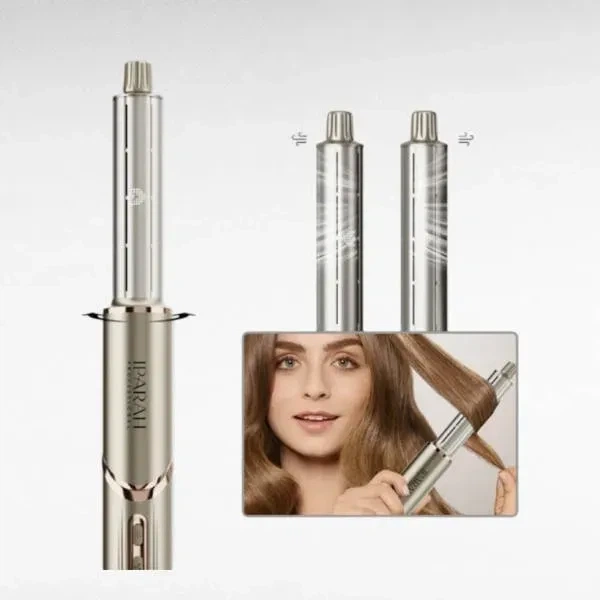 Фен-стайлер для волос 7в1 IPARAH P-510G 1400 Вт 105000 RPM с ионизацией Серебристый - изображение 4