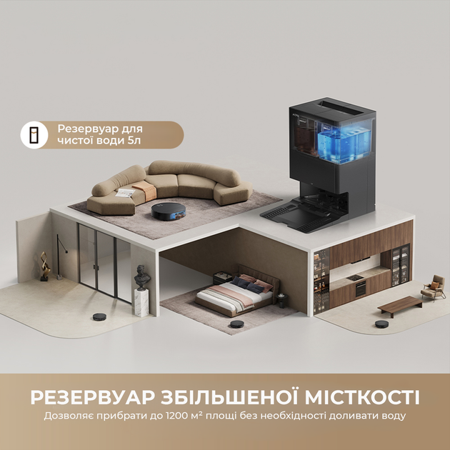Робот-пылесос моющий MOVA S70 Roller Black - изображение 7