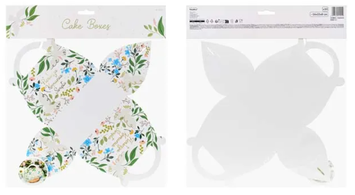 Коробки для тістечок PartyDeco Квіти 16 x 15 x 8 см (5904555019942) - зображення 2