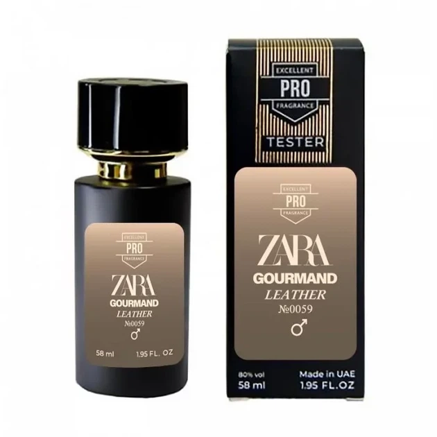 Чоловіча парфумована вода No Brand (версія Zara Gourmand Leather 0059), PRO 58 мл - Фото 1 Чоловіча парфумована вода No Brand (версія Zara Gourmand Leather 0059), PRO 58 мл - зображення 1